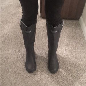 Tretorn Navy Tall Rubber Rain Snow Boots